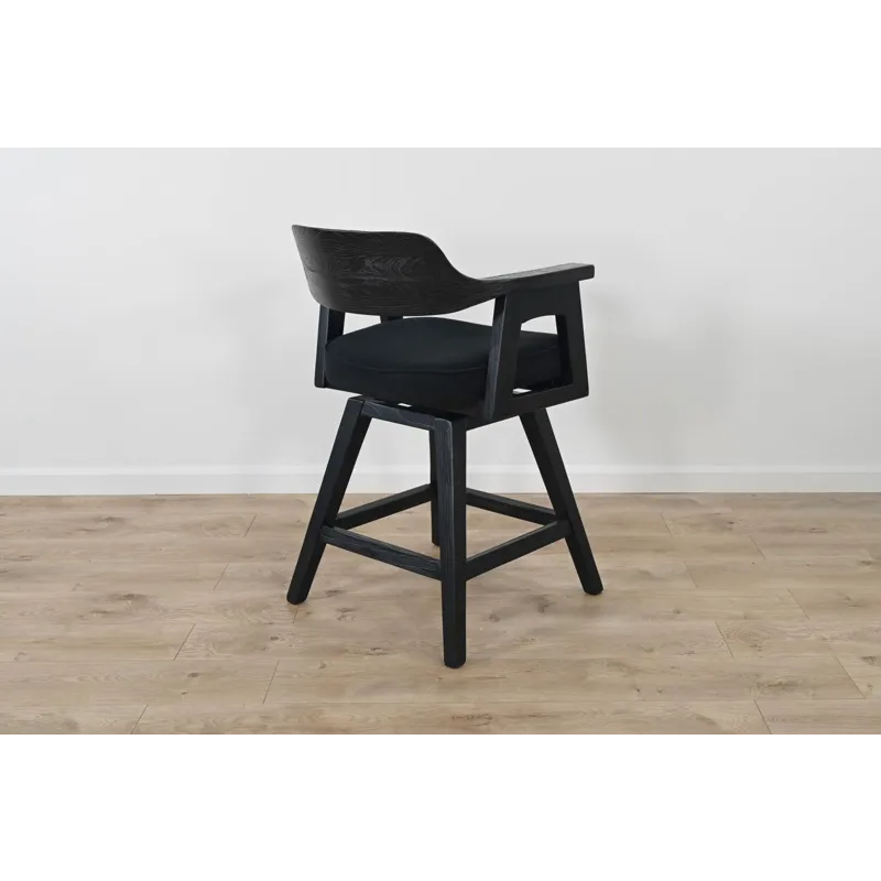 Wren Swivel Counter Stool, Cushion Seat