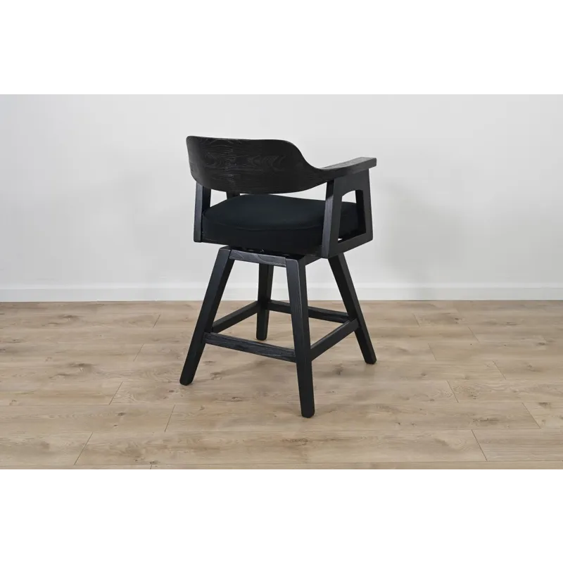 Wren Swivel Counter Stool, Cushion Seat