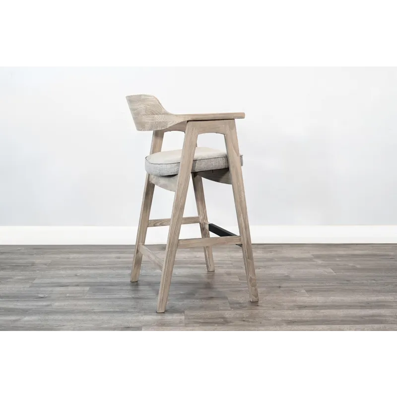 Wren Barstool w/ Arms, Cushion Seat