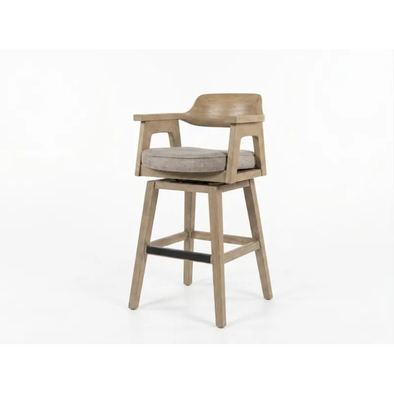 Wren Swivel Barstool, Cushion Seat