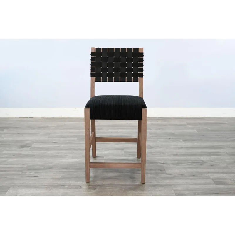 Arch Counter Stool, Cushion Seat & Webbed Back