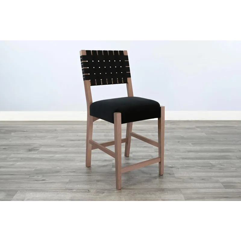 Arch Counter Stool, Cushion Seat & Webbed Back