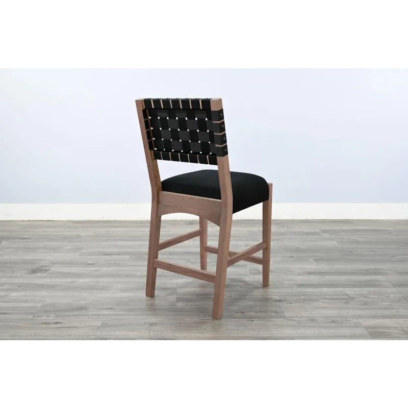 Arch Counter Stool, Cushion Seat & Webbed Back