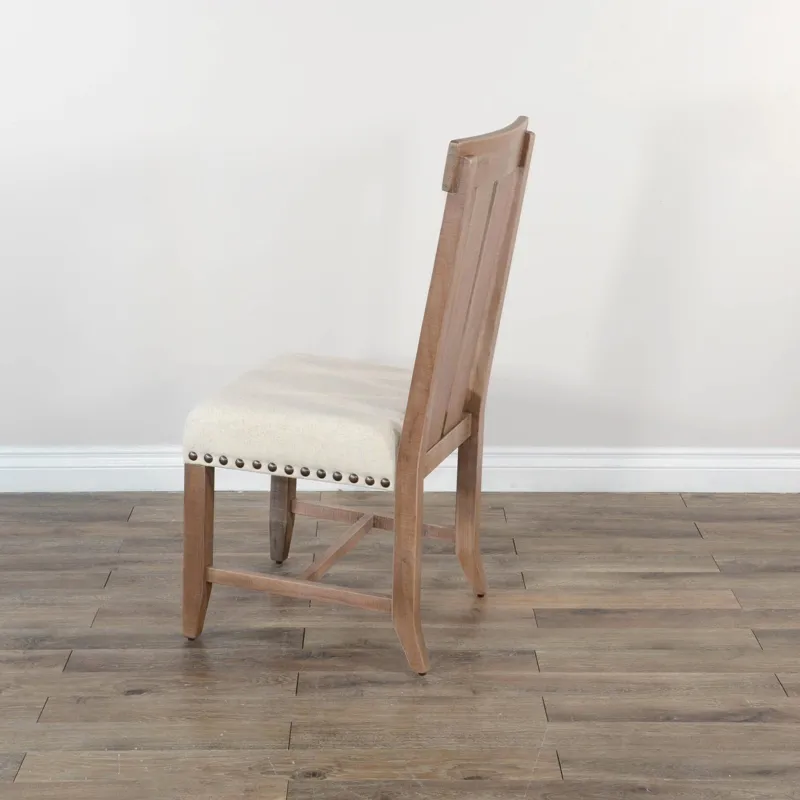 Dbl. Slat Back Chair, Cushion Seat