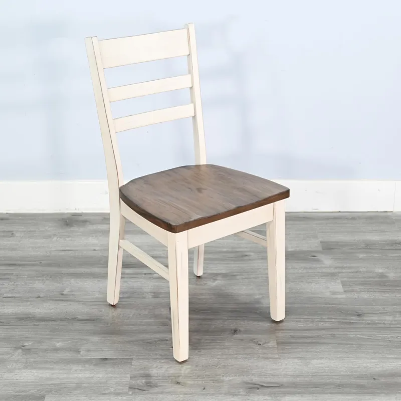 PASADENA Ladderback Chair, Wood Seat