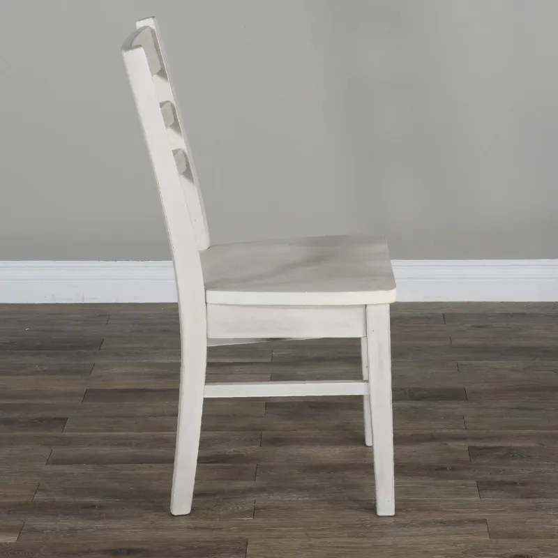 BAYSIDE Ladderback Chair, Wood Seat
