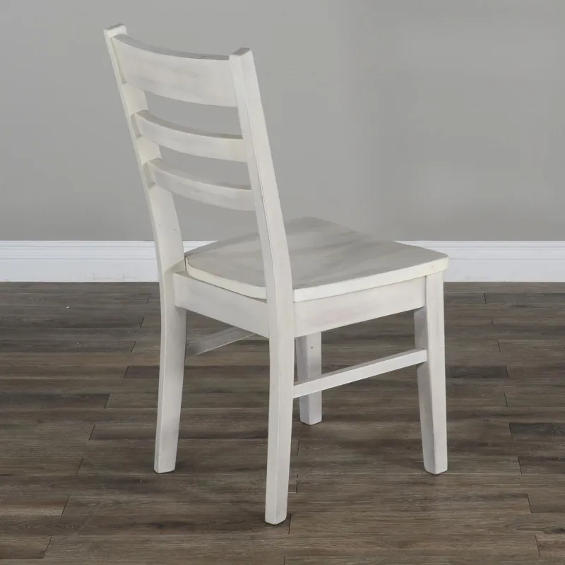 BAYSIDE Ladderback Chair, Wood Seat