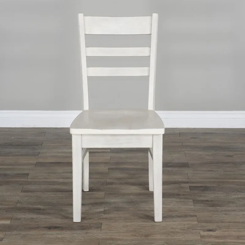 BAYSIDE Ladderback Chair, Wood Seat