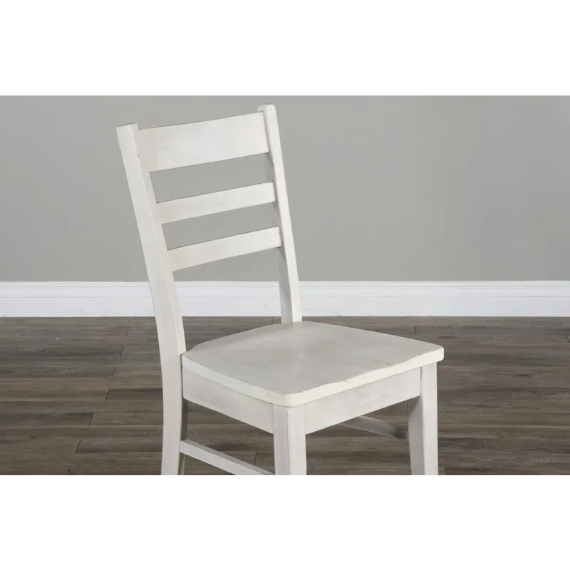 BAYSIDE Ladderback Chair, Wood Seat