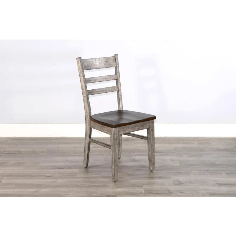 HOMESTEAD HILLS Ladderback Chair, Wood Seat