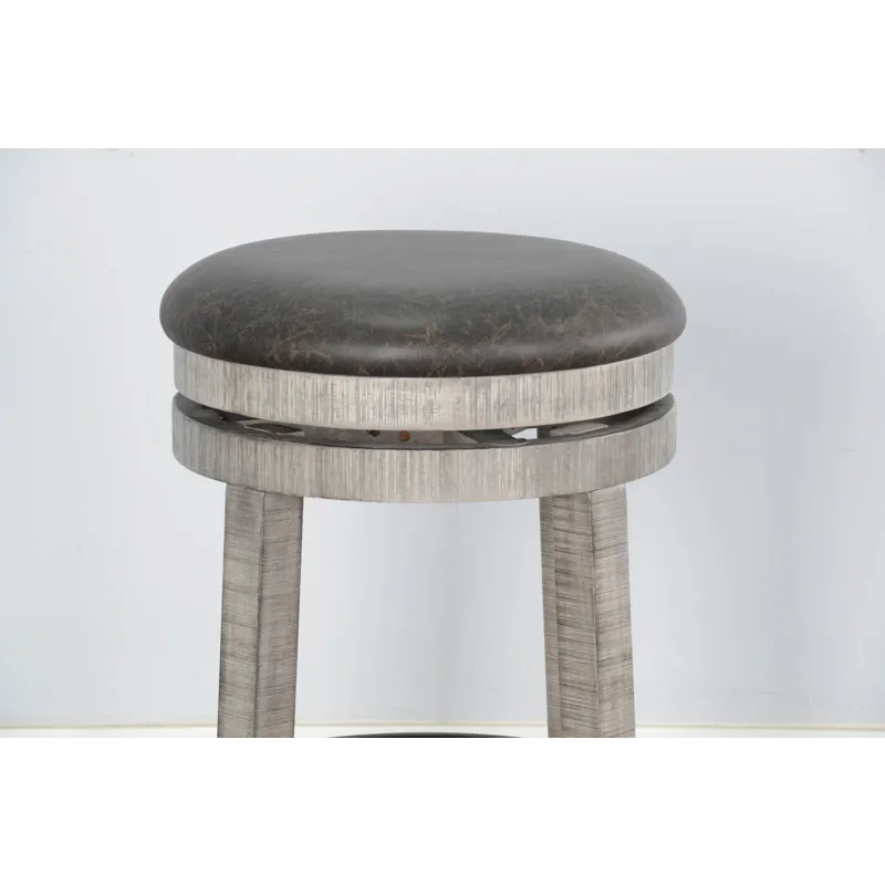 30"H Swivel Stool, Cushion Seat