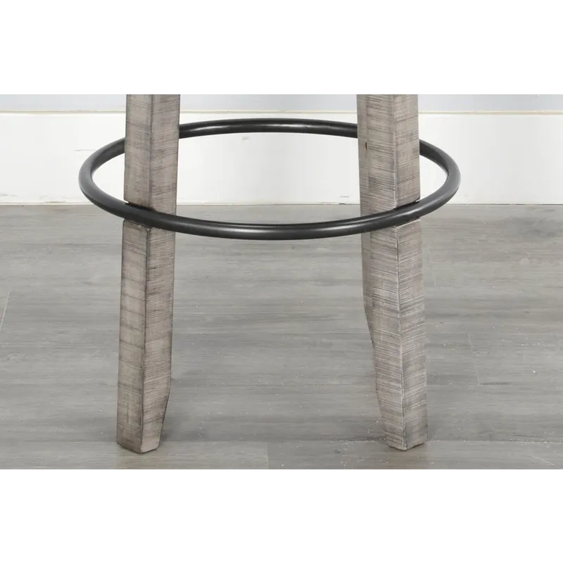 30"H Swivel Barstool, Cushion Seat