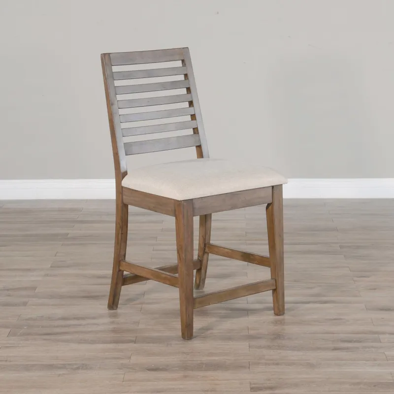 DOE VALLEY 24"H Counter Height Barstool, Cushion Seat