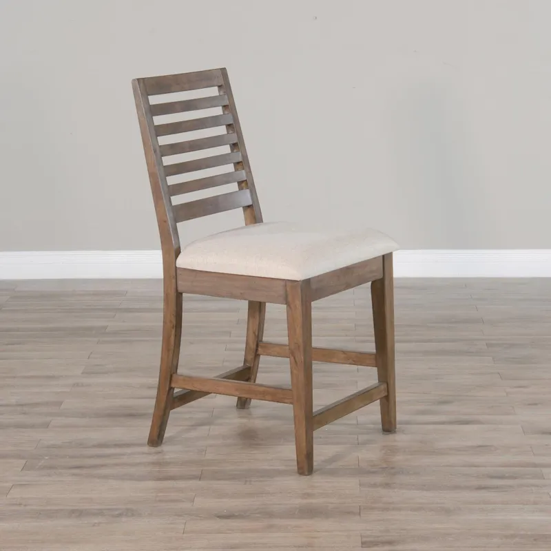 DOE VALLEY 24"H Counter Height Barstool, Cushion Seat
