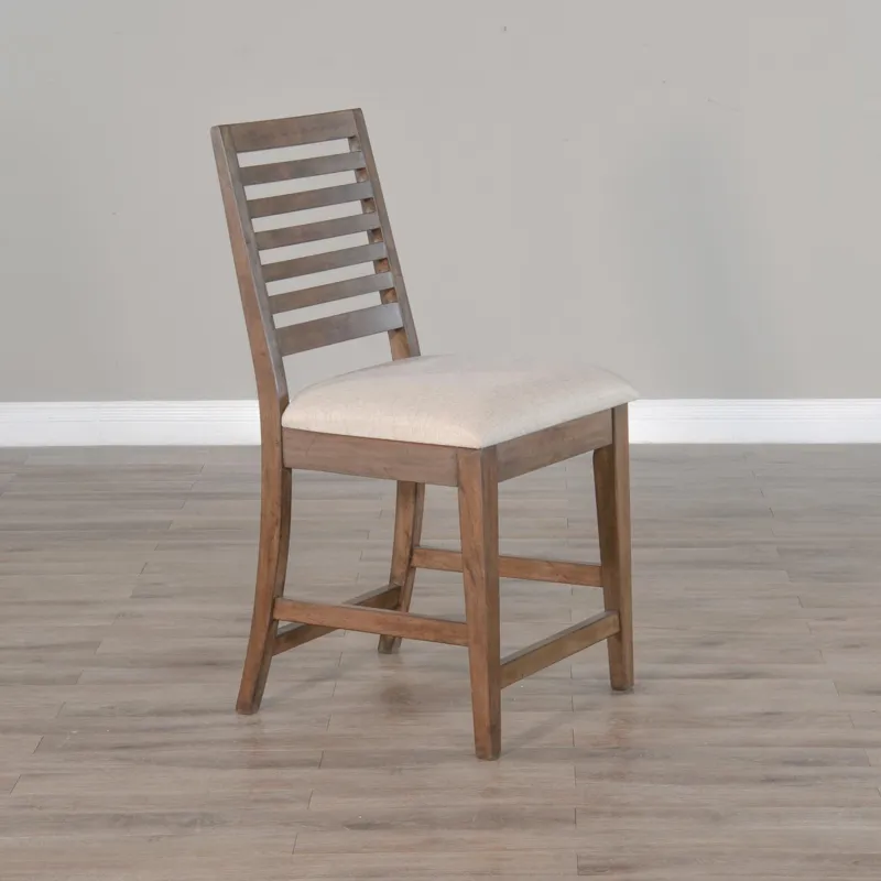DOE VALLEY 24"H Counter Height Barstool, Cushion Seat