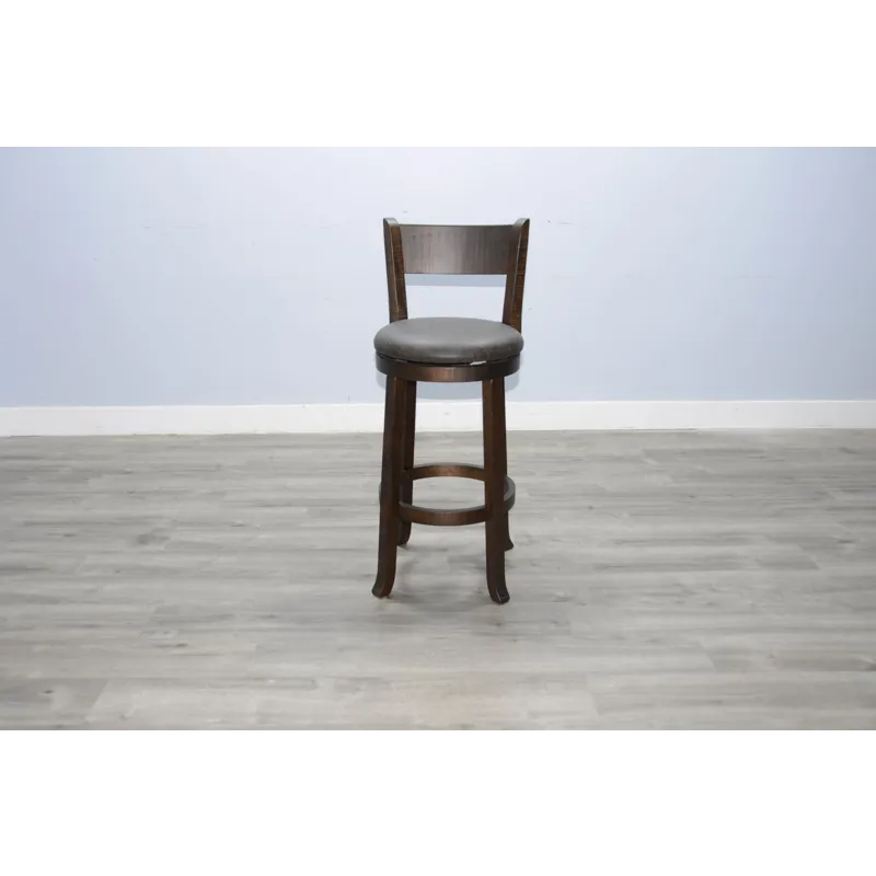 HOMESTEAD 30"H Swivel Barstool, Cushion Seat