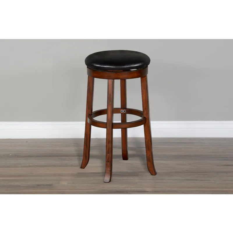 TUSCANY 30"H Swivel Stool, Cushion Seat