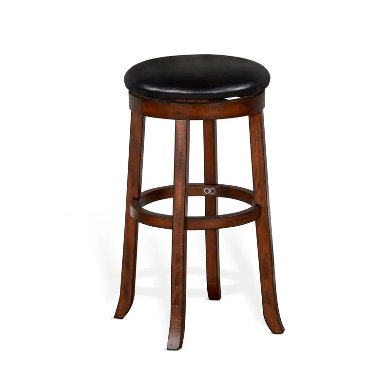 TUSCANY 30"H Swivel Stool, Cushion Seat