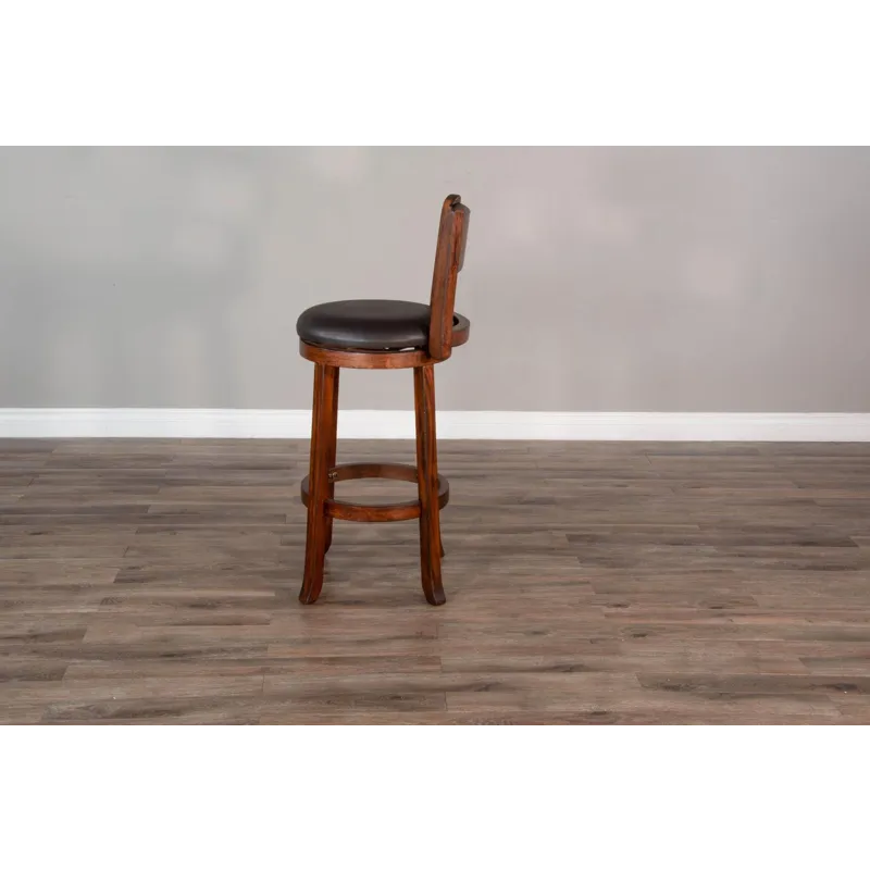 TUSCANY 30"H Swivel Barstool, Cushion Seat