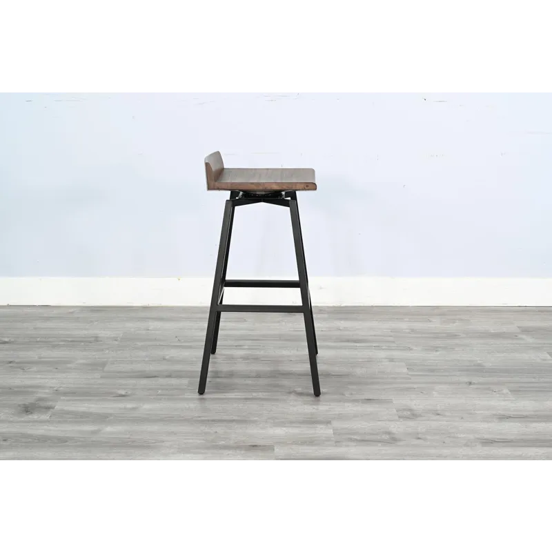 Doe Valley 30"H Stool w/ Swivel Wood Seat