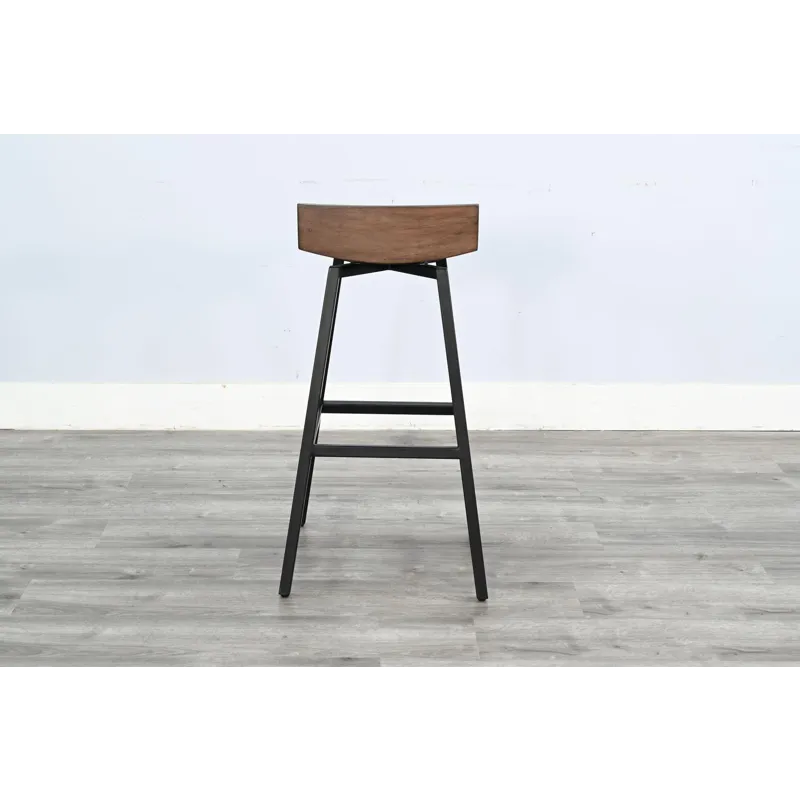Doe Valley 30"H Stool w/ Swivel Wood Seat