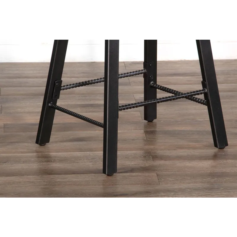 NEWPORT 24"H Stool, Wood Seat