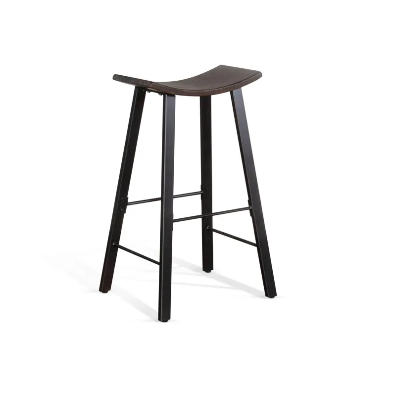 NEWPORT 30"H Stool, Wood Seat