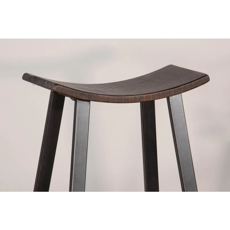 NEWPORT 30"H Stool, Wood Seat