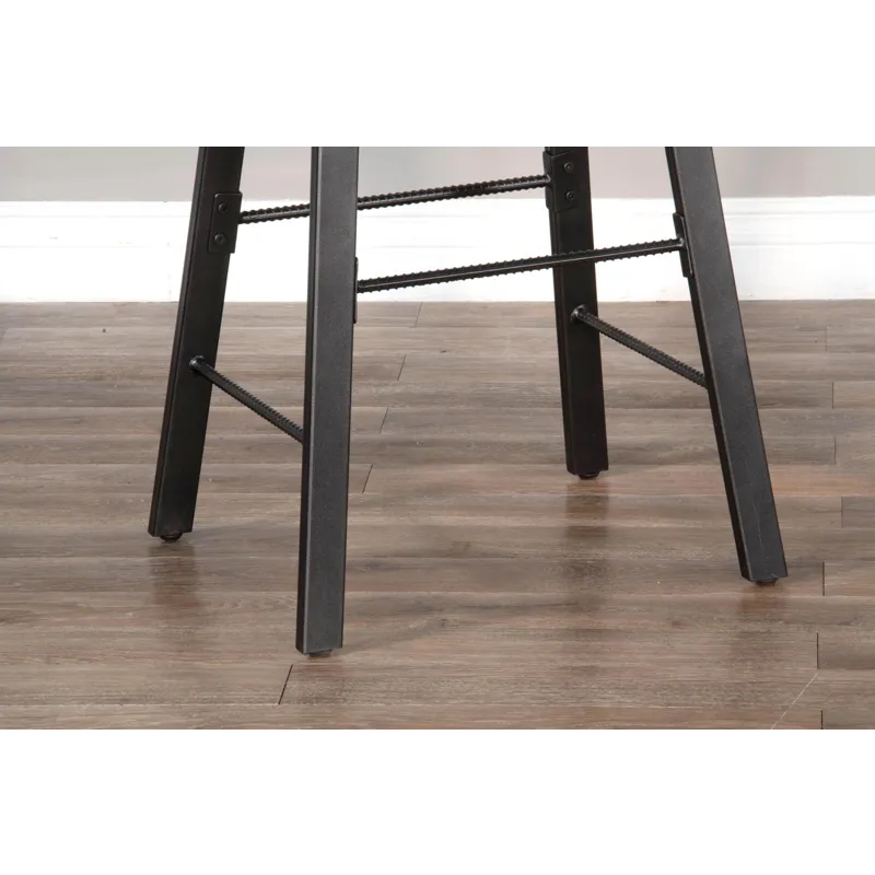 NEWPORT 30"H Stool, Wood Seat