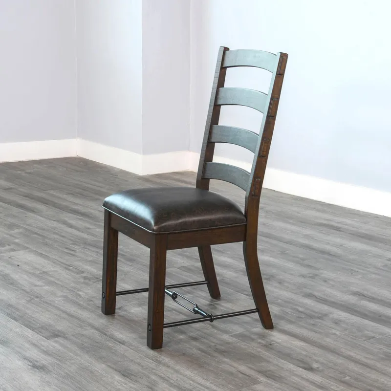 Homestead Ladderback Chair, Cushion Seat