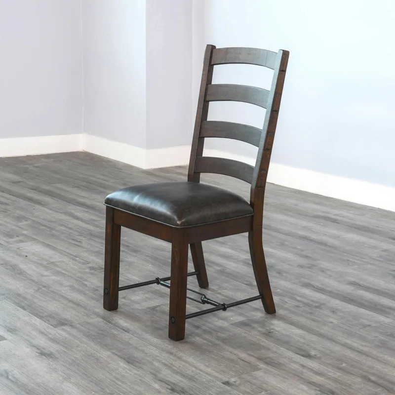 Homestead Ladderback Chair, Cushion Seat