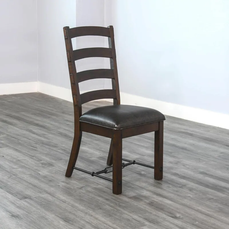 Homestead Ladderback Chair, Cushion Seat