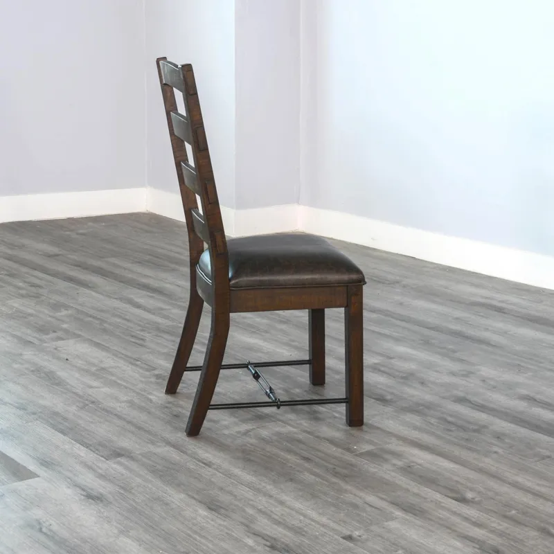 Homestead Ladderback Chair, Cushion Seat