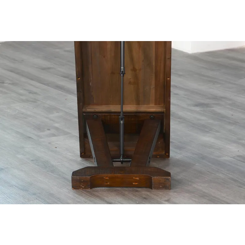 HOMESTEAD Bench w/ Turnbuckles, Wood Seat