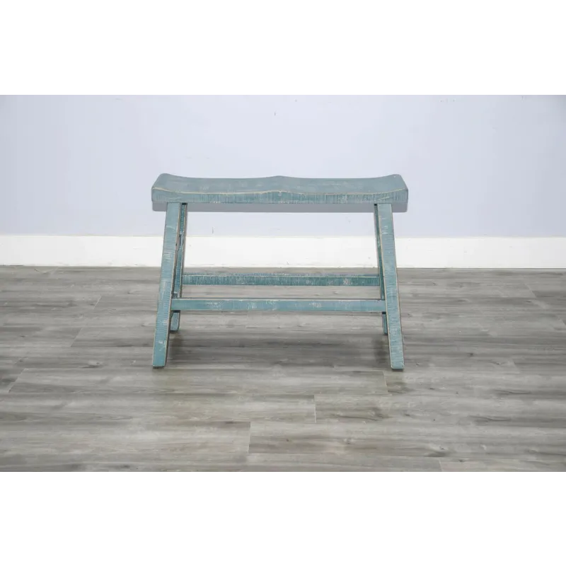 Marina Sea Grass 24"H Bench, 9" Wood Seat