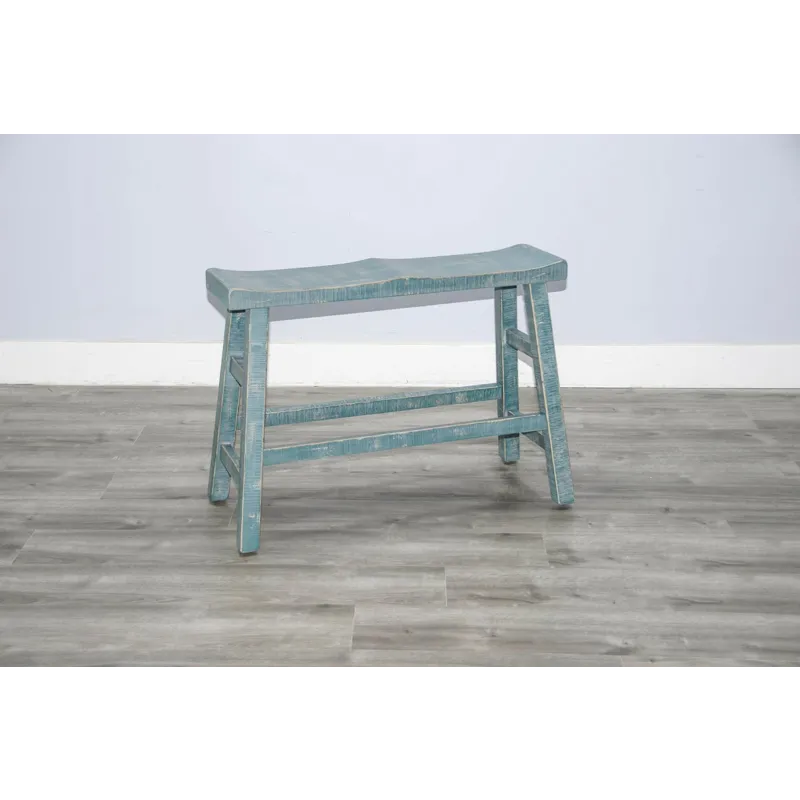 Marina Sea Grass 24"H Bench, 9" Wood Seat