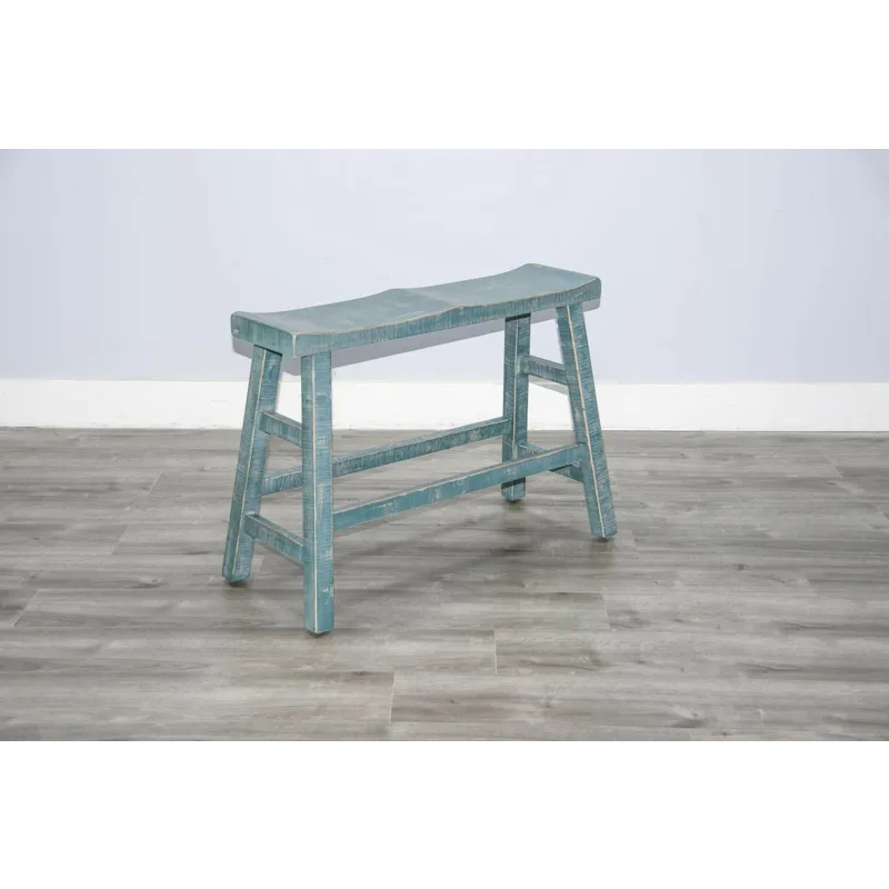 Marina Sea Grass 24"H Bench, 9" Wood Seat