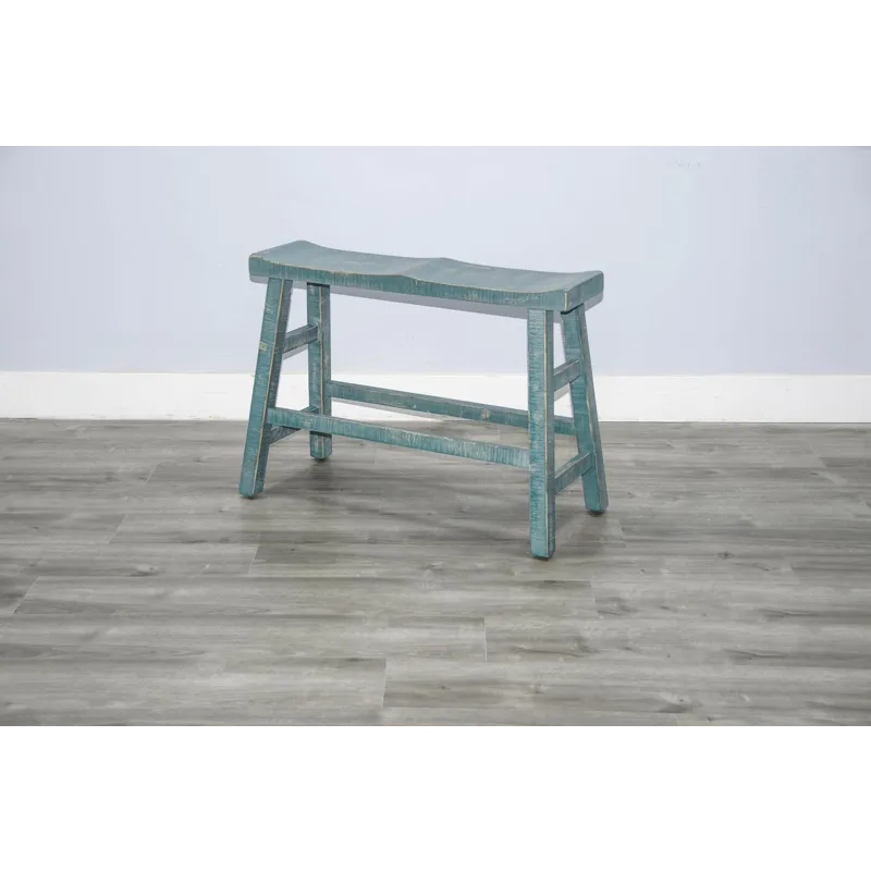 Marina Sea Grass 24"H Bench, 9" Wood Seat