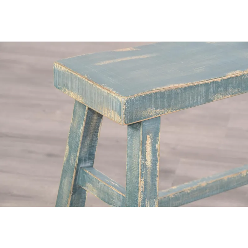 Marina Sea Grass 24"H Bench, 9" Wood Seat