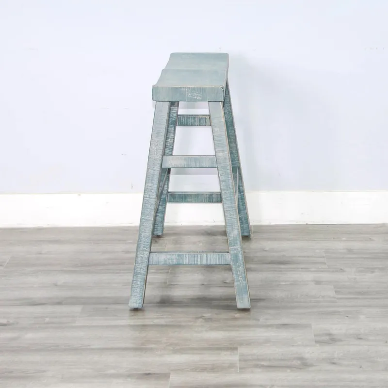 MARINA Sea Grass 30'H Bench, Wood Seat