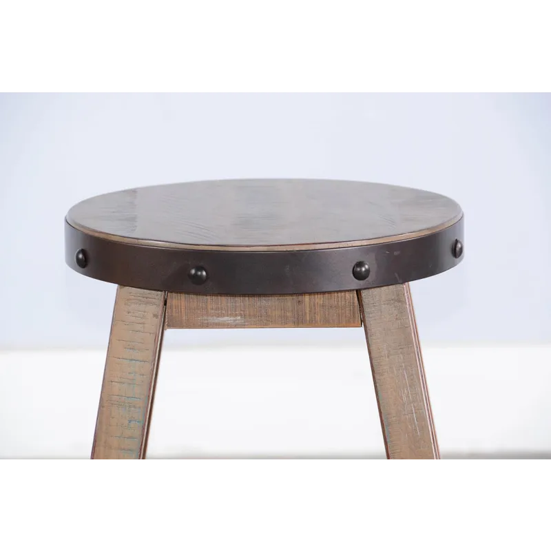 San Diego 24"H Stool, Wood Seat