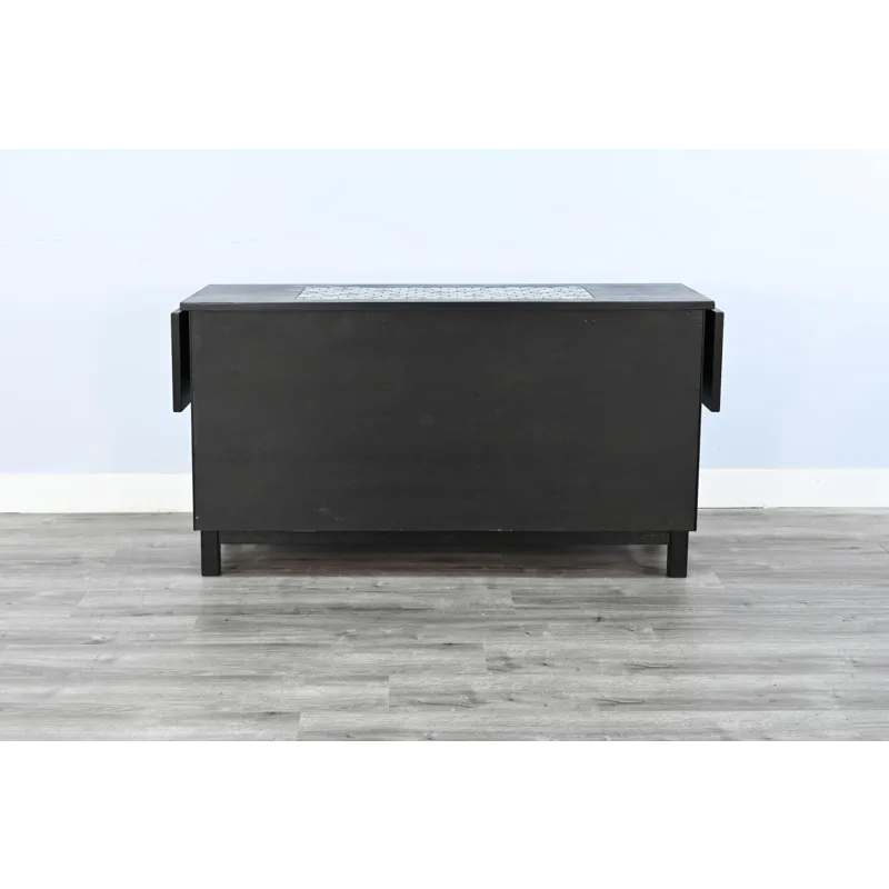 GEOVANNI Buffet w/ Tile Insert on Top w/  Drop Leaves on End