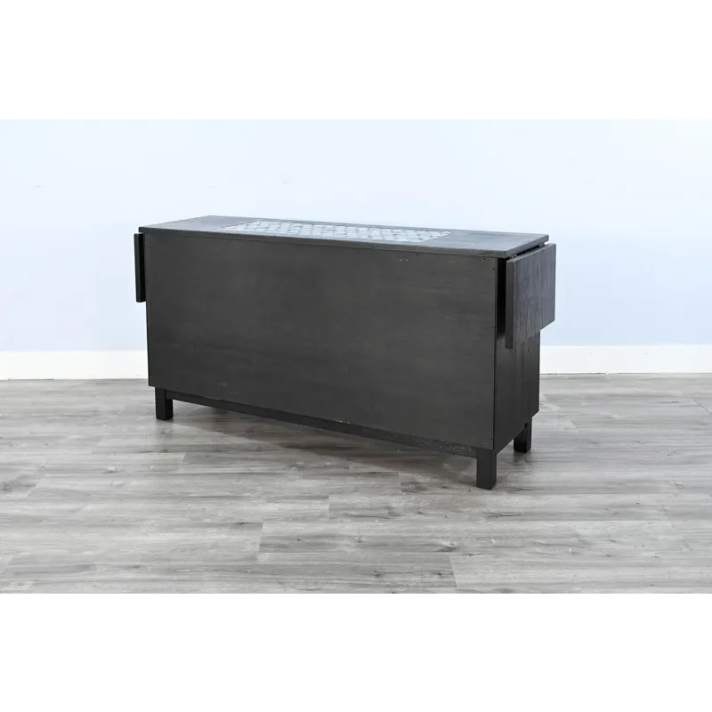 GEOVANNI Buffet w/ Tile Insert on Top w/  Drop Leaves on End