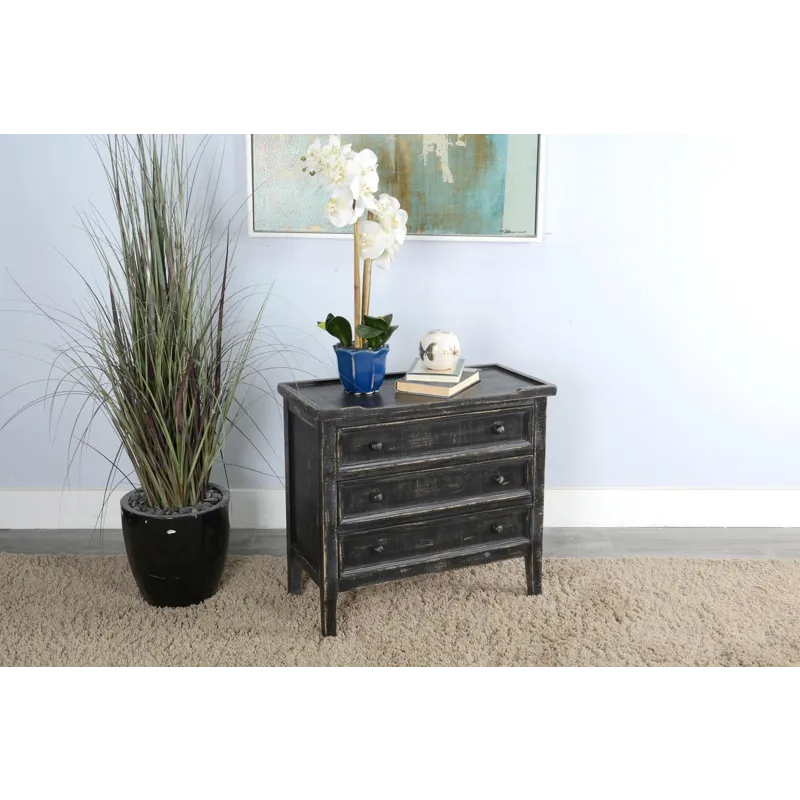 Marina Black Sand Side Chest