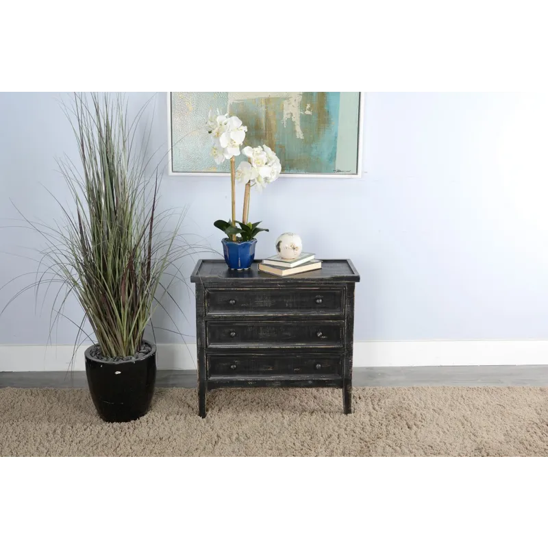 Marina Black Sand Side Chest