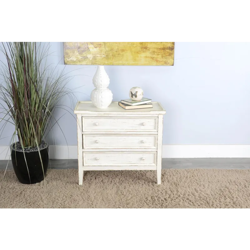 Marina White Sand Side Chest
