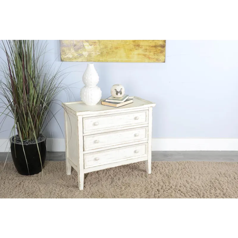 Marina White Sand Side Chest