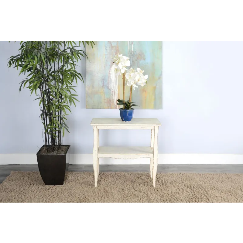 MARINA White Sand Side Table