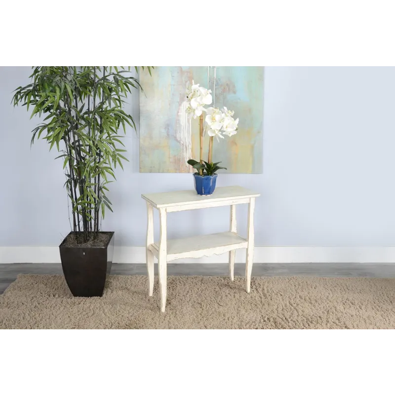 MARINA White Sand Side Table
