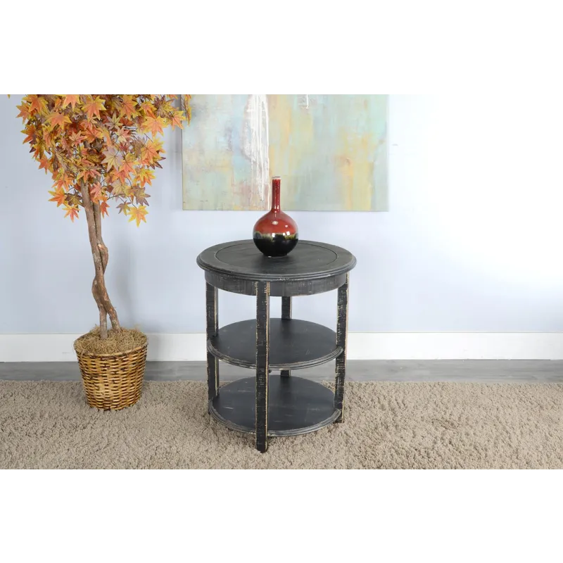 MARINA Black Sand Side Table